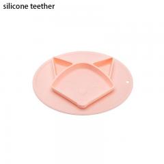 plaque divisée en silicone avec aspiration pour enfants