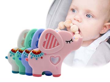 Anneau de dentition en silicone pour bébé